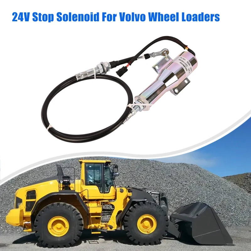 24V Stop Solenoid For Volvo Wheel Loaders Replacement L70C L120C L90C L220D L70D VOE 11110030 SA-4744-24 SA-4646
24V Stop Solenoid For Volvo Wheel Loaders Replacement L70C L120C L90C L220D L70D VOE 11110030 SA-4744-24 SA-4646