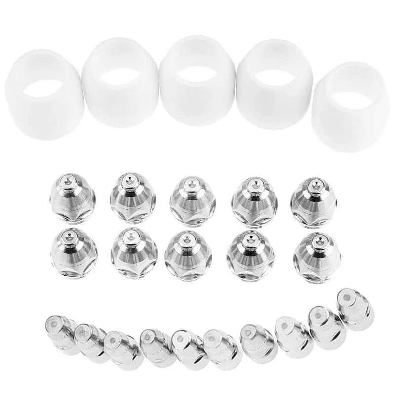 25Pcs Cut80 Lg80 80A Plasma Cutter P80 Cutting Machine Consumable Or Accessories Shield Porcelain Cup Electrode Tip
25Pcs Cut80 Lg80 80A Plasma Cutter P80 Cutting Machine Consumable Or Accessories Shield Porcelain Cup Electrode Tip