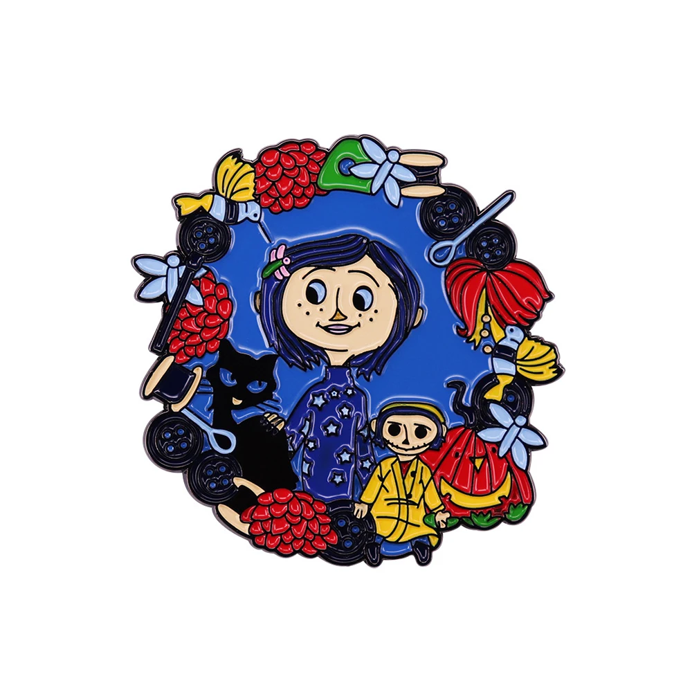Coraline Enamel Lapel Pin Badge Cute Pins Backpack Clothes Hat Jewelry Accessories Gifts Decoration for Friends
Coraline Enamel Lapel Pin Badge Cute Pins Backpack Clothes Hat Jewelry Accessories Gifts Decoration for Friends