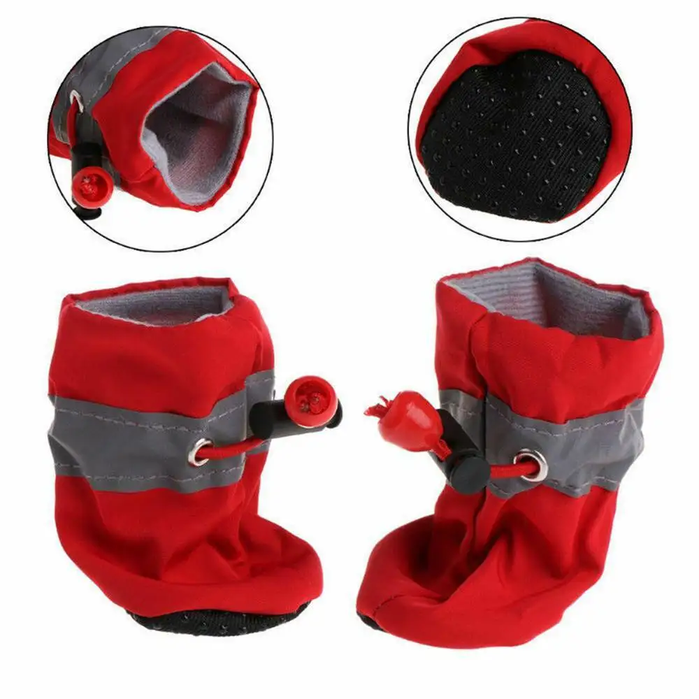 Adjustable Pet Dog Cat Chihuahua Non-slip Shoes Warm Winter Snow Boots Waterproof Supplies Universal Size 4 Pcs/ Set
Adjustable Pet Dog Cat Chihuahua Non-slip Shoes Warm Winter Snow Boots Waterproof Supplies Universal Size 4 Pcs/ Set