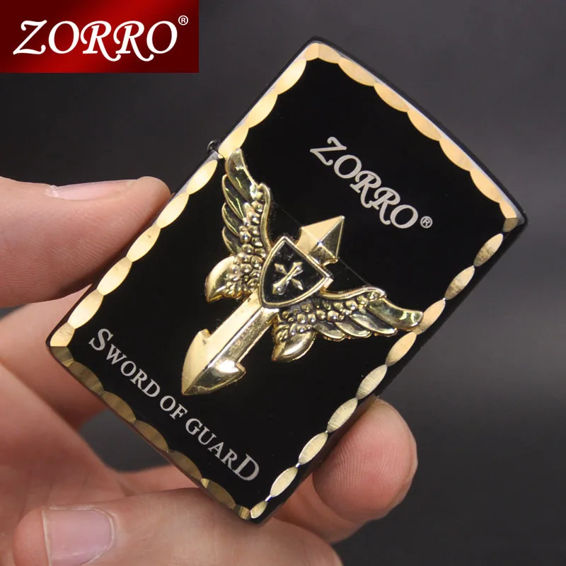 Zorro Kerosene Lighter Paladin Personality Men's Pure Copper Retro Windproof Gift Boyfriend Elder Leader
Zorro Kerosene Lighter Paladin Personality Men's Pure Copper Retro Windproof Gift Boyfriend Elder Leader