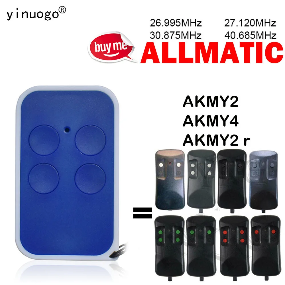 ALLMATIC Remote Control Garage Door 26.995MHz 27.120MHz 30.875MHz 40.685MHz For ALLMATIC AKMY2 AKMY4 AKMY2r Remote Control
ALLMATIC Remote Control Garage Door 26.995MHz 27.120MHz 30.875MHz 40.685MHz For ALLMATIC AKMY2 AKMY4 AKMY2r Remote Control