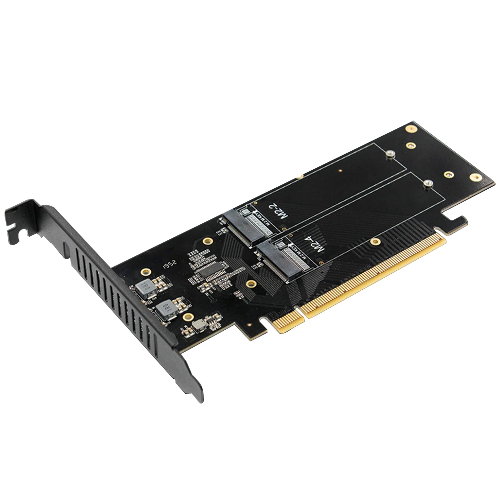 Плата расширения M.2 X16 TO 4X NVME PCIE3.0 GEN3 X16 TO 4 * NVME, плата расширения для PCIE X8 X16K
Плата расширения M.2 X16 TO 4X NVME PCIE3.0 GEN3 X16 TO 4 * NVME, плата расширения для PCIE X8 X16K