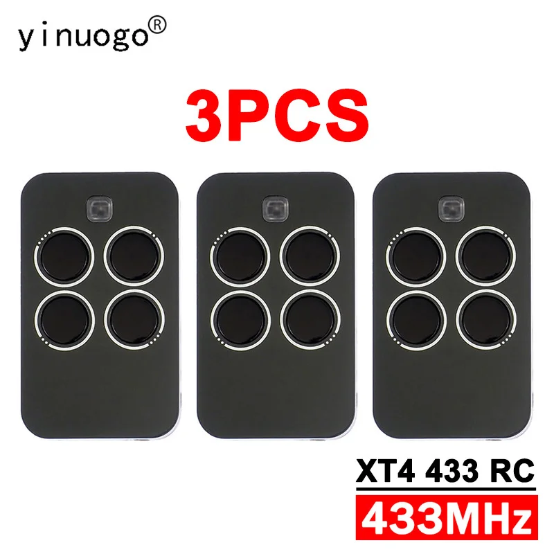 3PCS XT4 433 RC Garage Door Remote Control 433MHz Rolling Code Compatible With 787456 XT4 433RC Electric Gate for Remote Control
3PCS XT4 433 RC Garage Door Remote Control 433MHz Rolling Code Compatible With 787456 XT4 433RC Electric Gate for Remote Control