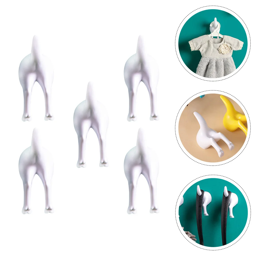 5pcs Tail Design Bathroom Hooks Decorative Wall Hooks Coat Hangers Home Supplies
5pcs Tail Design Bathroom Hooks Decorative Wall Hooks Coat Hangers Home Supplies