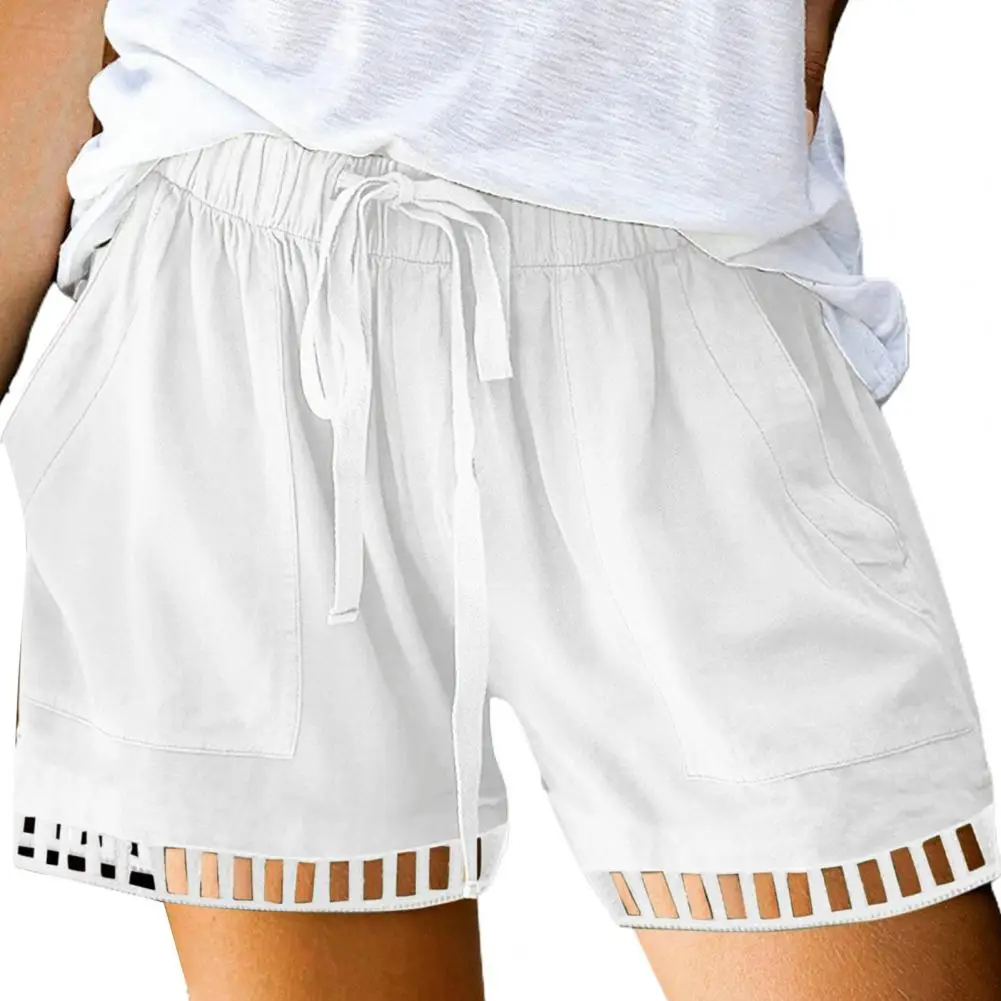 2023 Summer Women Shorts High Waist Lace Up Hollow Out Drawstring Pocket Daily Wear Solid Color Pleated Shorts Female Clothes
2023 Summer Women Shorts High Waist Lace Up Hollow Out Drawstring Pocket Daily Wear Solid Color Pleated Shorts Female Clothes