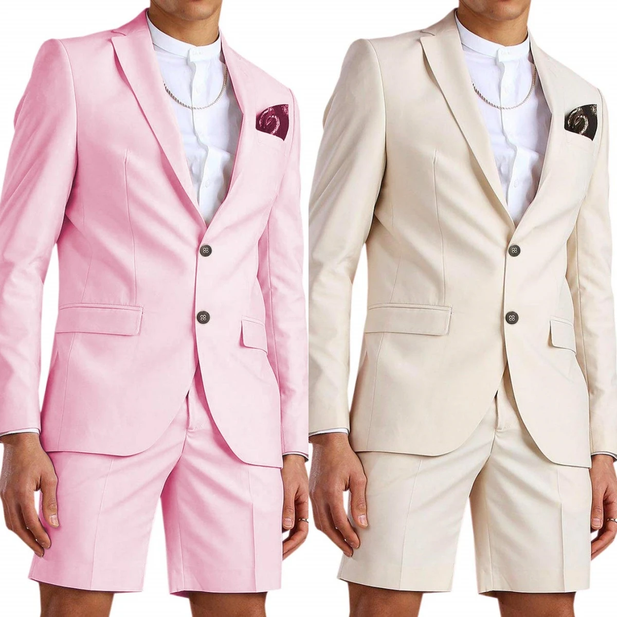Summer Men's Suit Set Blazer Pants Shorts Cool Pool Party Daily Casual Dresswear For Men Solid Fashion Prom Outfit For Men
Summer Men's Suit Set Blazer Pants Shorts Cool Pool Party Daily Casual Dresswear For Men Solid Fashion Prom Outfit For Men