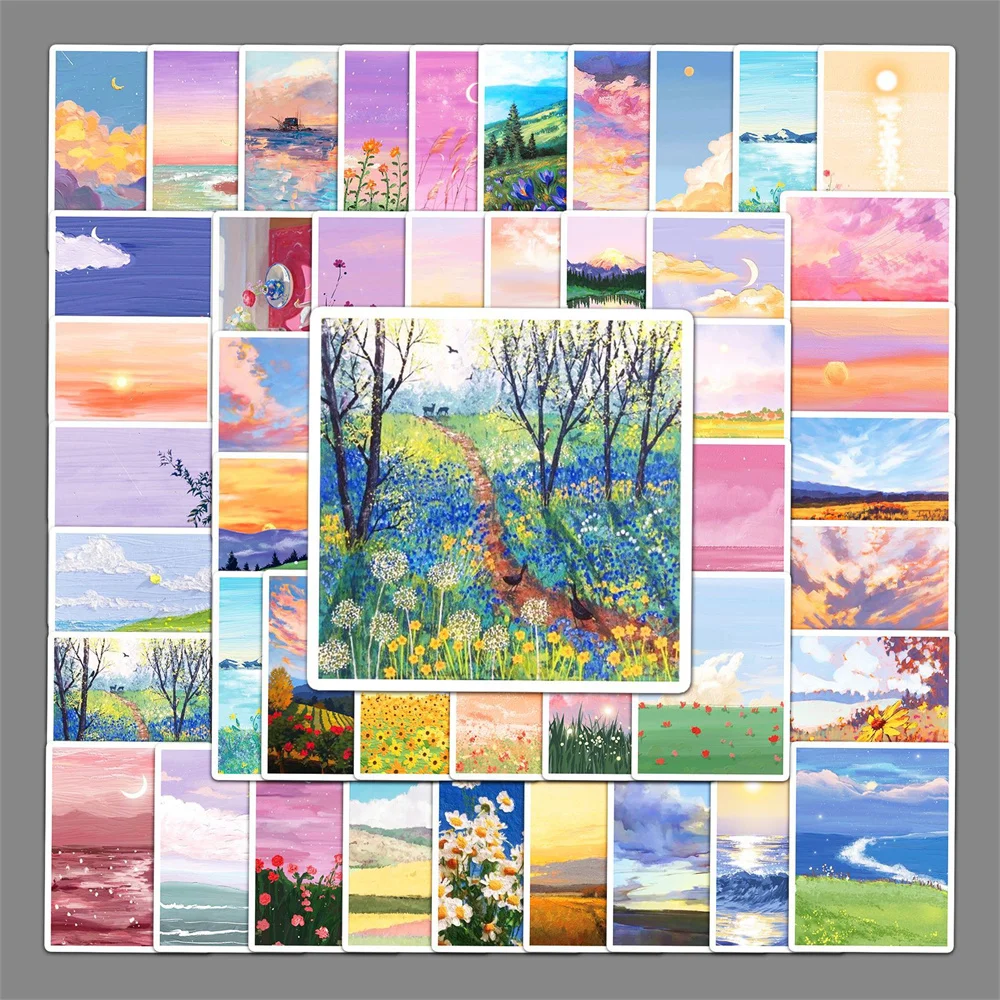 10/30/50PCS Landscape Oil Painting Cartoon Creative Graffiti Sticker Suitcase Desk Guitar Computer Waterproof Sticker Wholesale 
10/30/50PCS Landscape Oil Painting Cartoon Creative Graffiti Sticker Suitcase Desk Guitar Computer Waterproof Sticker Wholesale