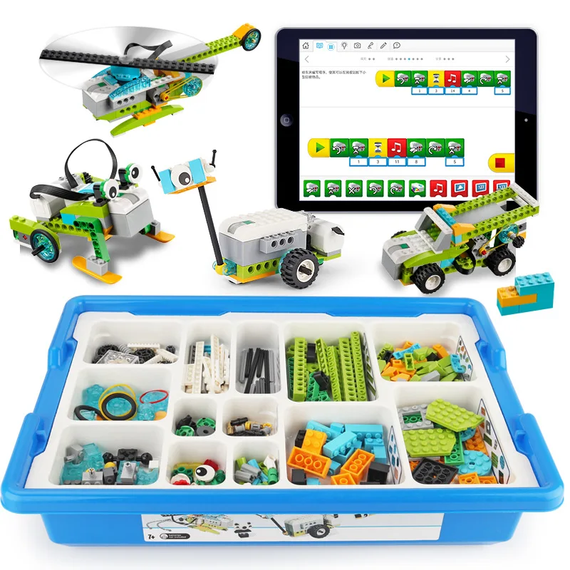 280Pcs/Lot Educational Functions DIY Parts Compatible 45300 WeDo 2.0 Core Set Building Blocks DIY Toys Christmas Gifts
280Pcs/Lot Educational Functions DIY Parts Compatible 45300 WeDo 2.0 Core Set Building Blocks DIY Toys Christmas Gifts