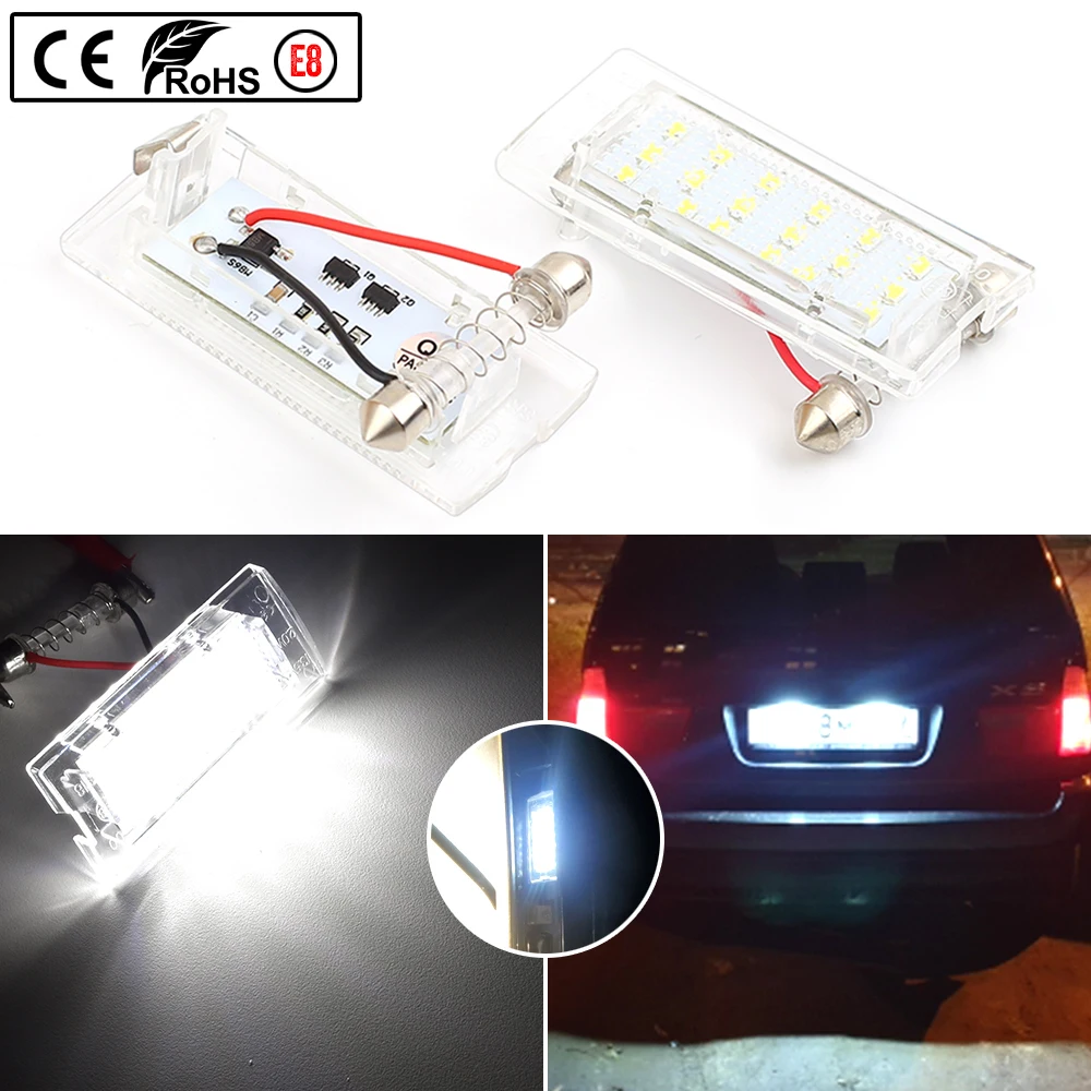 Xenon White OEM-Fit 3W Full LED For 2004-2009 BMW E83 X3 & For BMW 2001-2006 E53 X5 License Plate Light,Can-bus Error Free
Xenon White OEM-Fit 3W Full LED For 2004-2009 BMW E83 X3 & For BMW 2001-2006 E53 X5 License Plate Light,Can-bus Error Free