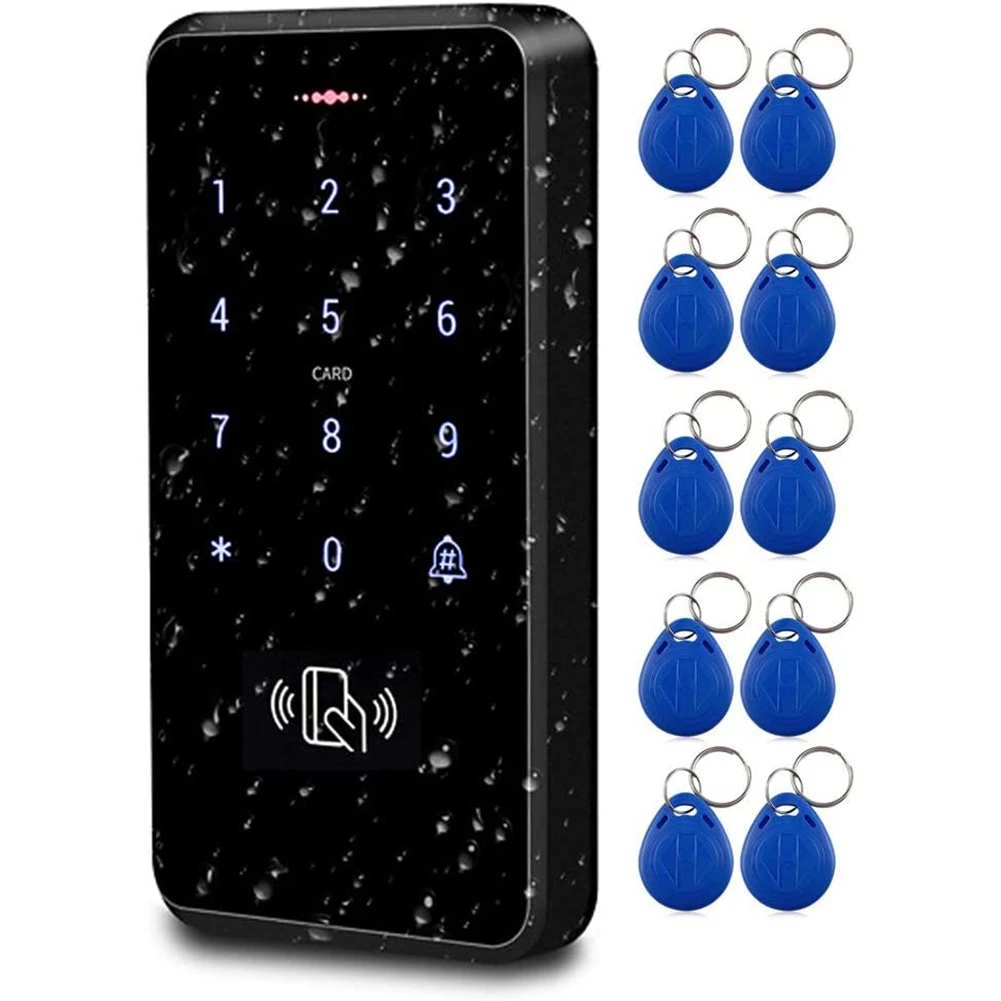 Waterproof RFID Keypad,3000 Users Capacity,125KHz Stand-Alone Access Control Press Screen Panel,Can Be Installed Outdoor
Waterproof RFID Keypad,3000 Users Capacity,125KHz Stand-Alone Access Control Press Screen Panel,Can Be Installed Outdoor