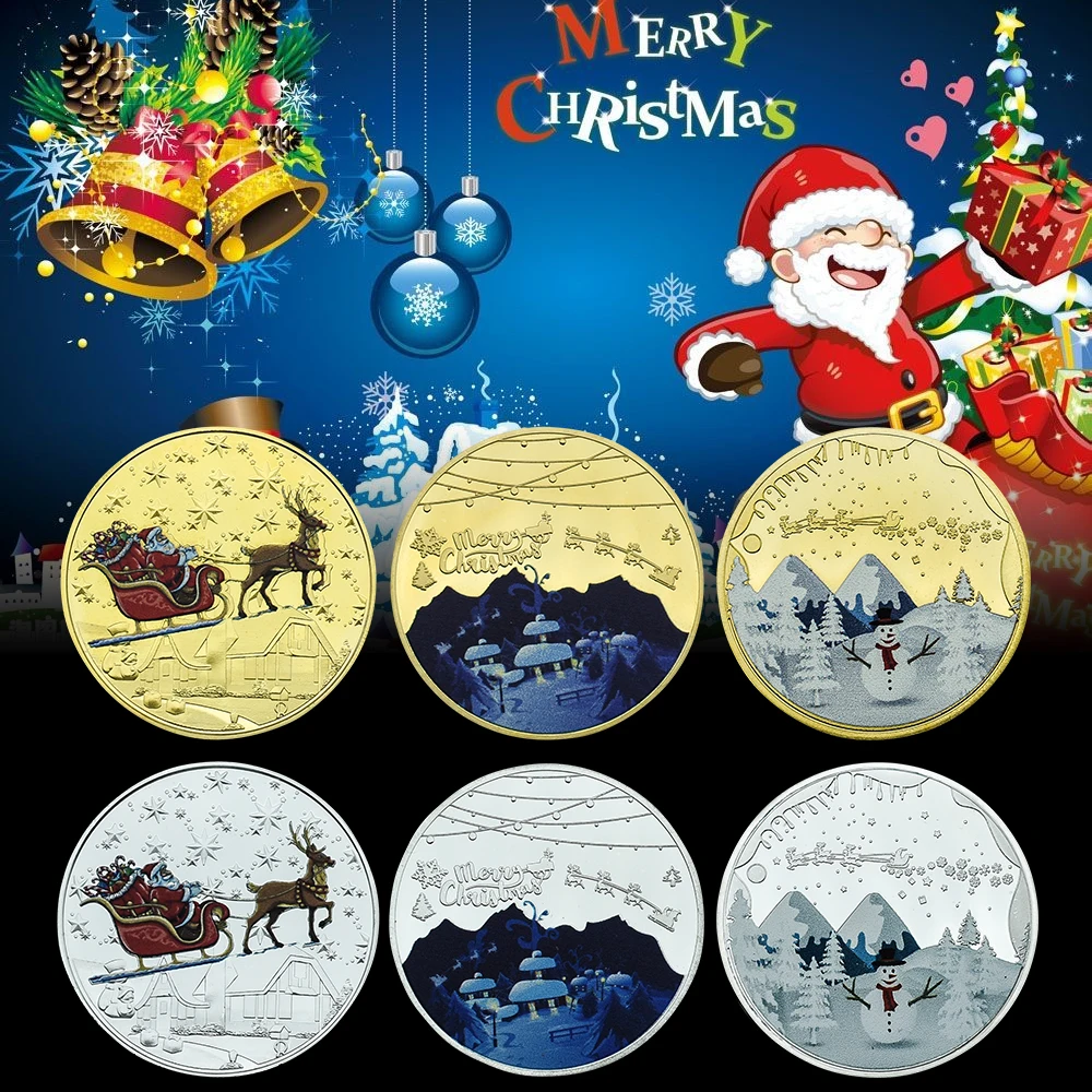 Christmas Challenge Coins Snowman Santa Claus Decoration Coins Crafts Commemorative Coins Collection Christmas Gifts
Christmas Challenge Coins Snowman Santa Claus Decoration Coins Crafts Commemorative Coins Collection Christmas Gifts