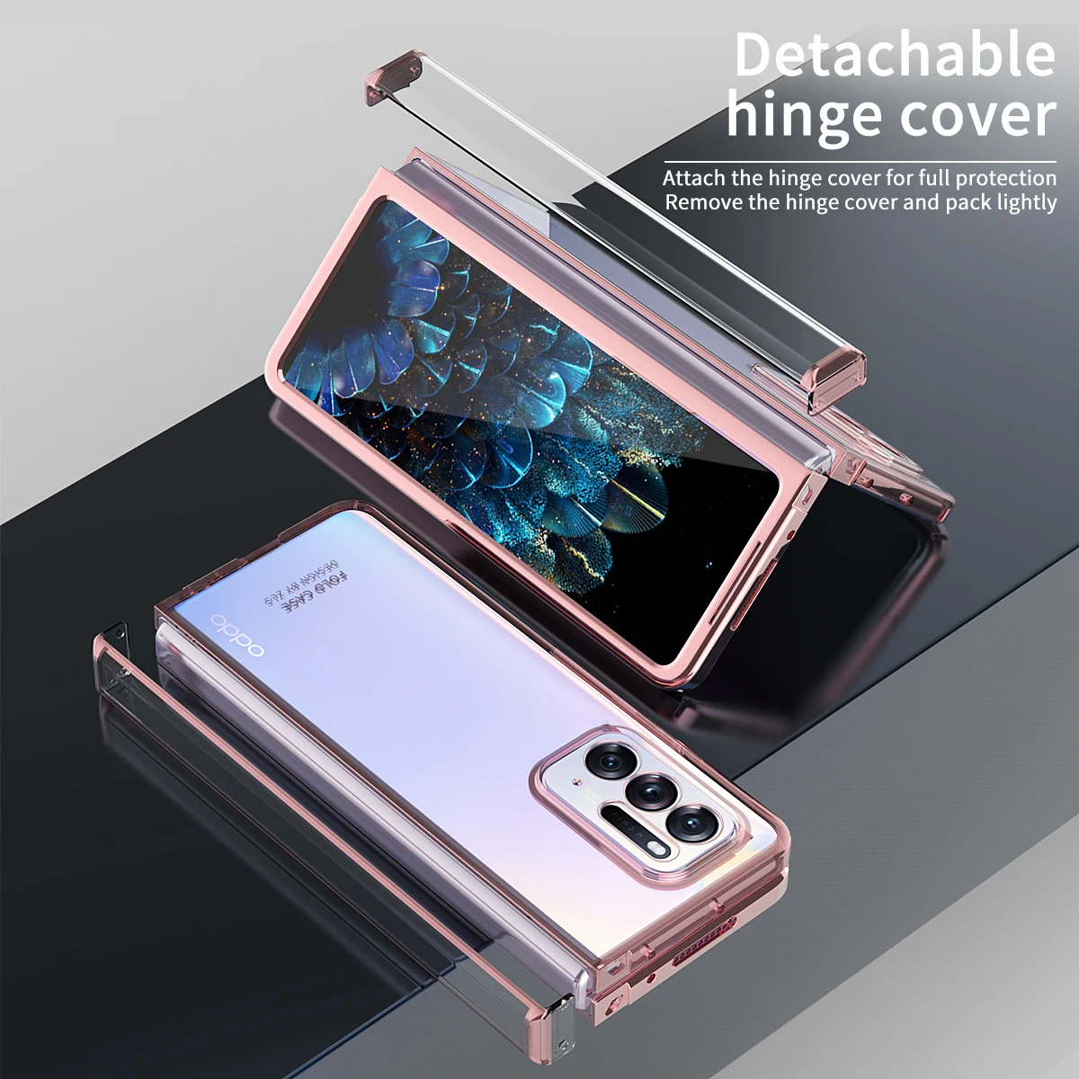 Clear Hinge Funda Fold Case For OPPO Find N Pocket Electroplating Transparent Hard Cover 360 Fully Protected Case
Clear Hinge Funda Fold Case For OPPO Find N Pocket Electroplating Transparent Hard Cover 360 Fully Protected Case