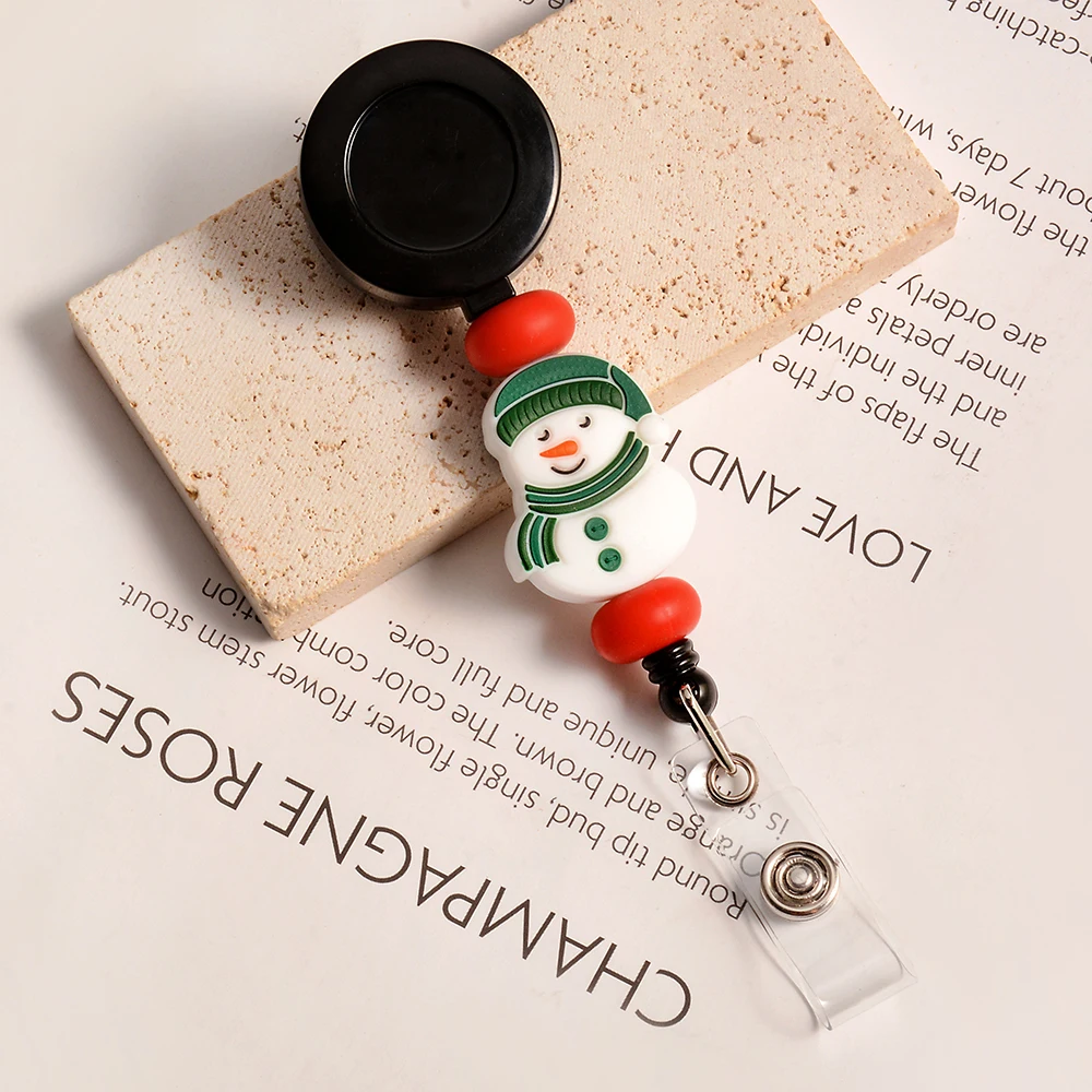 Christmas Style Cute snowman tree Silicone Retractable Badge Reel For Nurse Doctor Card Holder Supplies Boy Girl Name Card Gift
Christmas Style Cute snowman tree Silicone Retractable Badge Reel For Nurse Doctor Card Holder Supplies Boy Girl Name Card Gift