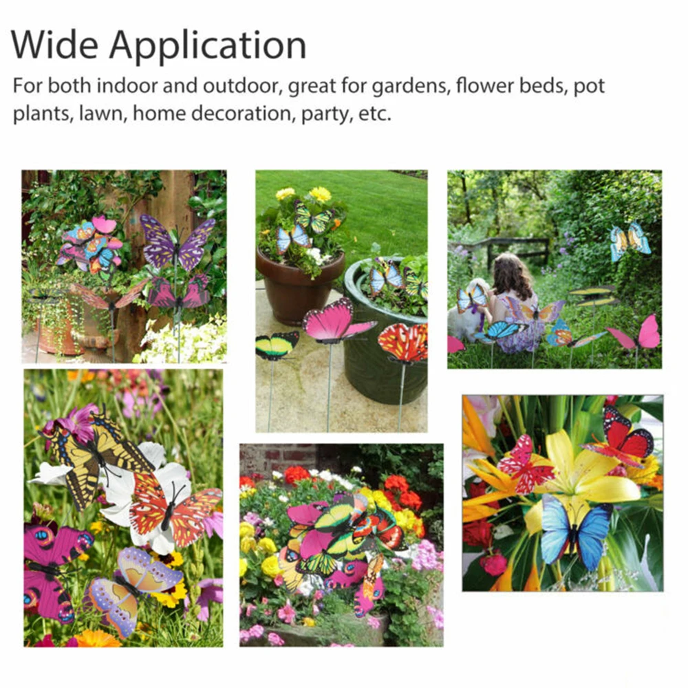 50Pcs Butterfly Stakes 25*6cm Simulated Single-layer Plug Butterfly Gardening Decoration Flower Arrangement Decoration
50Pcs Butterfly Stakes 25*6cm Simulated Single-layer Plug Butterfly Gardening Decoration Flower Arrangement Decoration