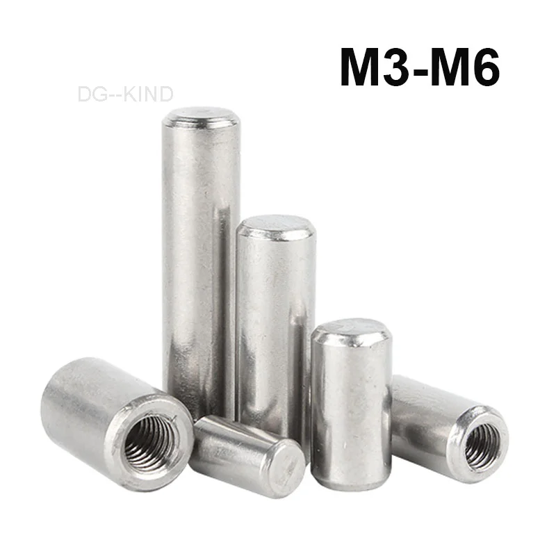 1 piece 304 stainless steel dowel pins internal thread cylindrical pin thread diameter M3-M6 length 12-80mm
1 piece 304 stainless steel dowel pins internal thread cylindrical pin thread diameter M3-M6 length 12-80mm