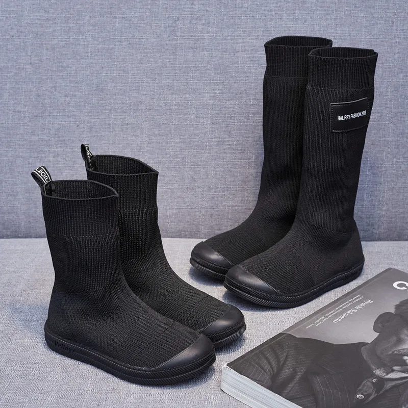 Girls Knitted Kids Elastic Cloth Boots 2023 Autumn Children Socks Boots Soft Sole Princess Long Sleeve Shoes Fashion Black Shoes
Girls Knitted Kids Elastic Cloth Boots 2023 Autumn Children Socks Boots Soft Sole Princess Long Sleeve Shoes Fashion Black Shoes