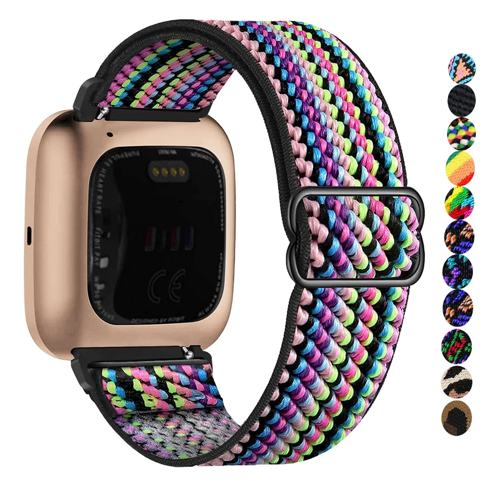 Elastic Woven Loop Strap for Fitbit Versa 3 2 Versa Lite Band Adjustable Nylon Sport Watchband Bracelet for Fitbit Sense Band
Elastic Woven Loop Strap for Fitbit Versa 3 2 Versa Lite Band Adjustable Nylon Sport Watchband Bracelet for Fitbit Sense Band