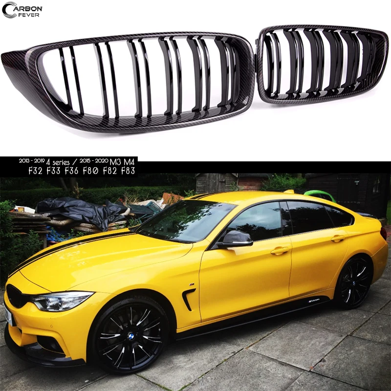 Решетка радиатора переднего бампера из углеродного волокна для BMW 4 серии F32 Coupe F33