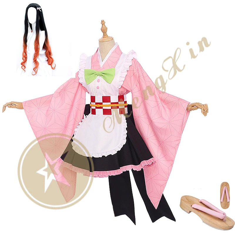 Anime Cosplay Demon Slayer: Kimetsu No Yaiba Kamado Nezuko Cosplay Costume Woman Maid Outfits Sets Dress Kimono Halloween
Anime Cosplay Demon Slayer: Kimetsu No Yaiba Kamado Nezuko Cosplay Costume Woman Maid Outfits Sets Dress Kimono Halloween