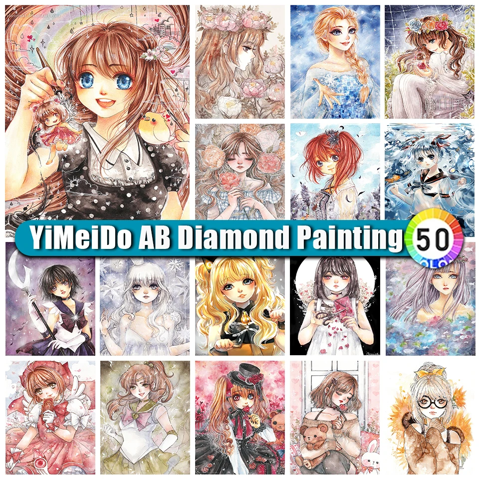YIMEIDO Color Cartoon Girl AB Diamond Painting Kit Flower Square/Round Diamond Embroidery Kids Handmade DIY Home Decor Gift
YIMEIDO Color Cartoon Girl AB Diamond Painting Kit Flower Square/Round Diamond Embroidery Kids Handmade DIY Home Decor Gift