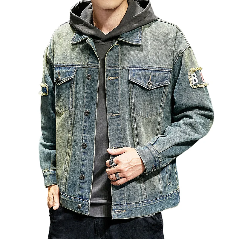 Autumn Men's Blue Casual Denim Jacket Fashion Classic Style Cotton Elasticity Denim Coat Male Brand Clothes lapel denim jacket
Autumn Men's Blue Casual Denim Jacket Fashion Classic Style Cotton Elasticity Denim Coat Male Brand Clothes lapel denim jacket