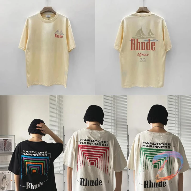 Summer RHUDE Tshirt Sailboat Monaco Limited Short Sleeve Tee RHUDE Oversized T-Shirt
Summer RHUDE Tshirt Sailboat Monaco Limited Short Sleeve Tee RHUDE Oversized T-Shirt