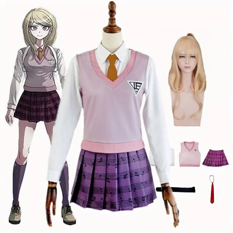 Anime Danganronpa Kaede Akamatsu Cosplay Costumes Dress Uniforms Set Vestido Halloween Costumes for Women Suit Wig Clothing
Anime Danganronpa Kaede Akamatsu Cosplay Costumes Dress Uniforms Set Vestido Halloween Costumes for Women Suit Wig Clothing