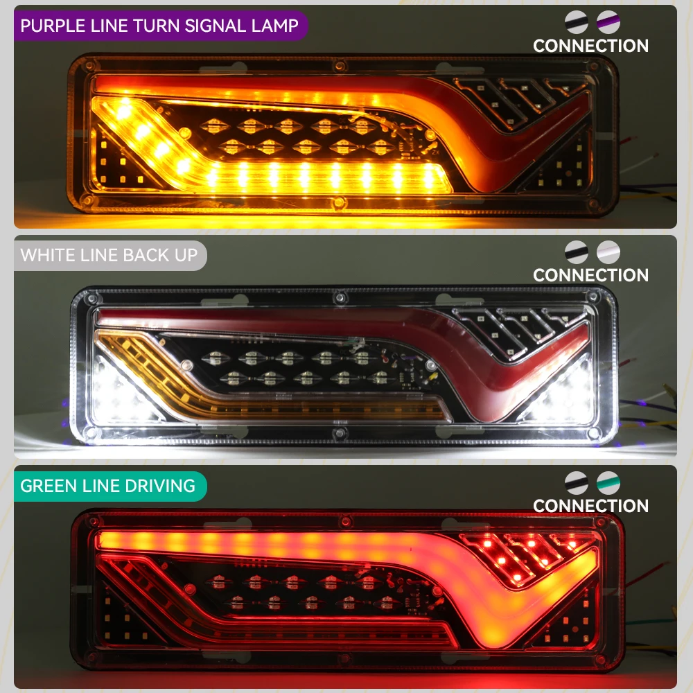 Truck Car LED Tail Light Kits 12V 24V Rear Turn Signal Lamp For RV Camper Trailer Truck Stop Light Boat Lighting for Renault
Truck Car LED Tail Light Kits 12V 24V Rear Turn Signal Lamp For RV Camper Trailer Truck Stop Light Boat Lighting for Renault
