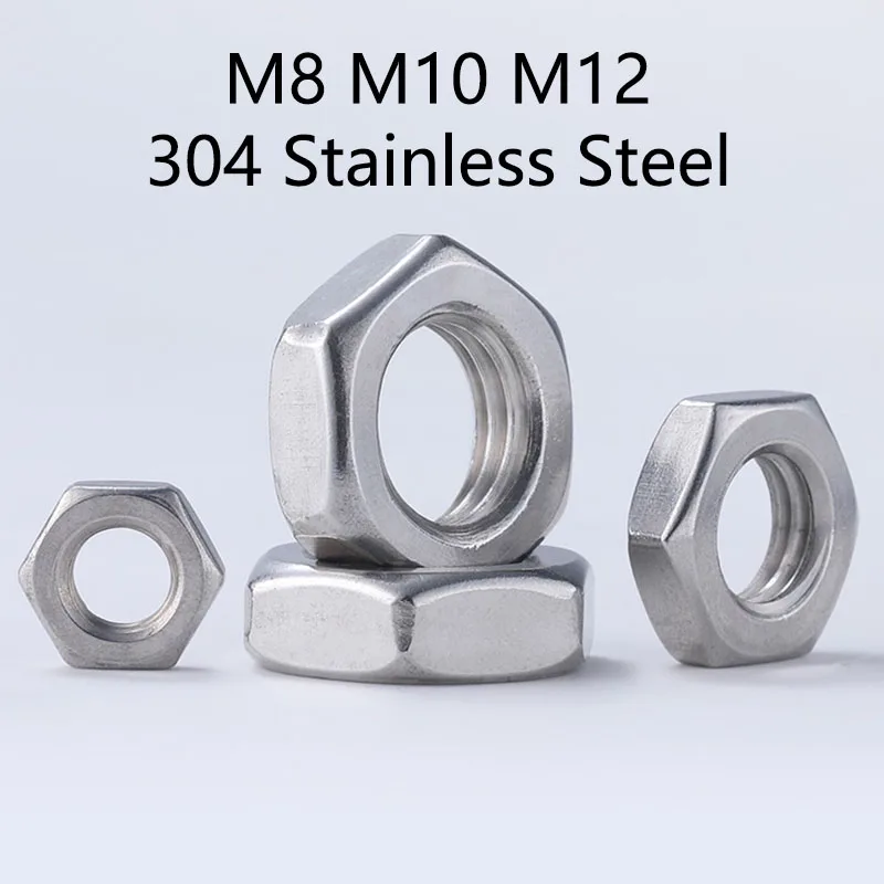 1Pcs Grade 4.8 Hexagon Hex Nuts M8 M10 M12 304 Stainless Steel Hex Hexagon Locking Nut Pitch 1.0 - 1.5 mm
1Pcs Grade 4.8 Hexagon Hex Nuts M8 M10 M12 304 Stainless Steel Hex Hexagon Locking Nut Pitch 1.0 - 1.5 mm