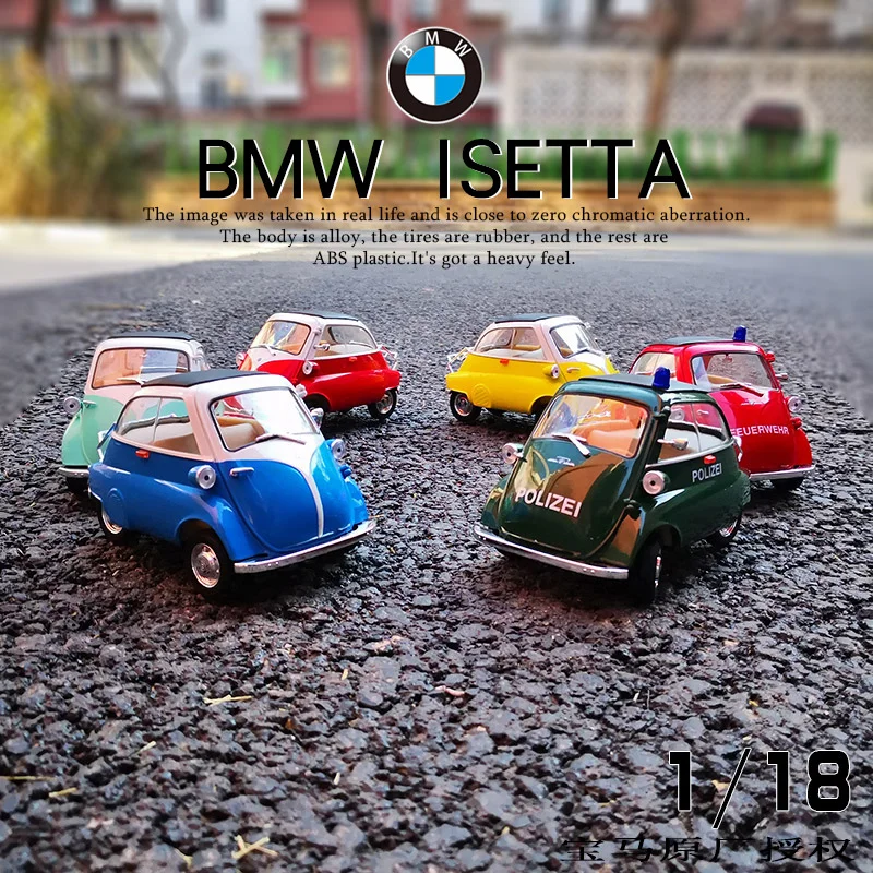 WELLY 1:18 BMW Egg Isetta Alloy Car Model Diecast Metal Toy Classic Vehicle Car Model Simulation Miniature Scale Gifts
WELLY 1:18 BMW Egg Isetta Alloy Car Model Diecast Metal Toy Classic Vehicle Car Model Simulation Miniature Scale Gifts