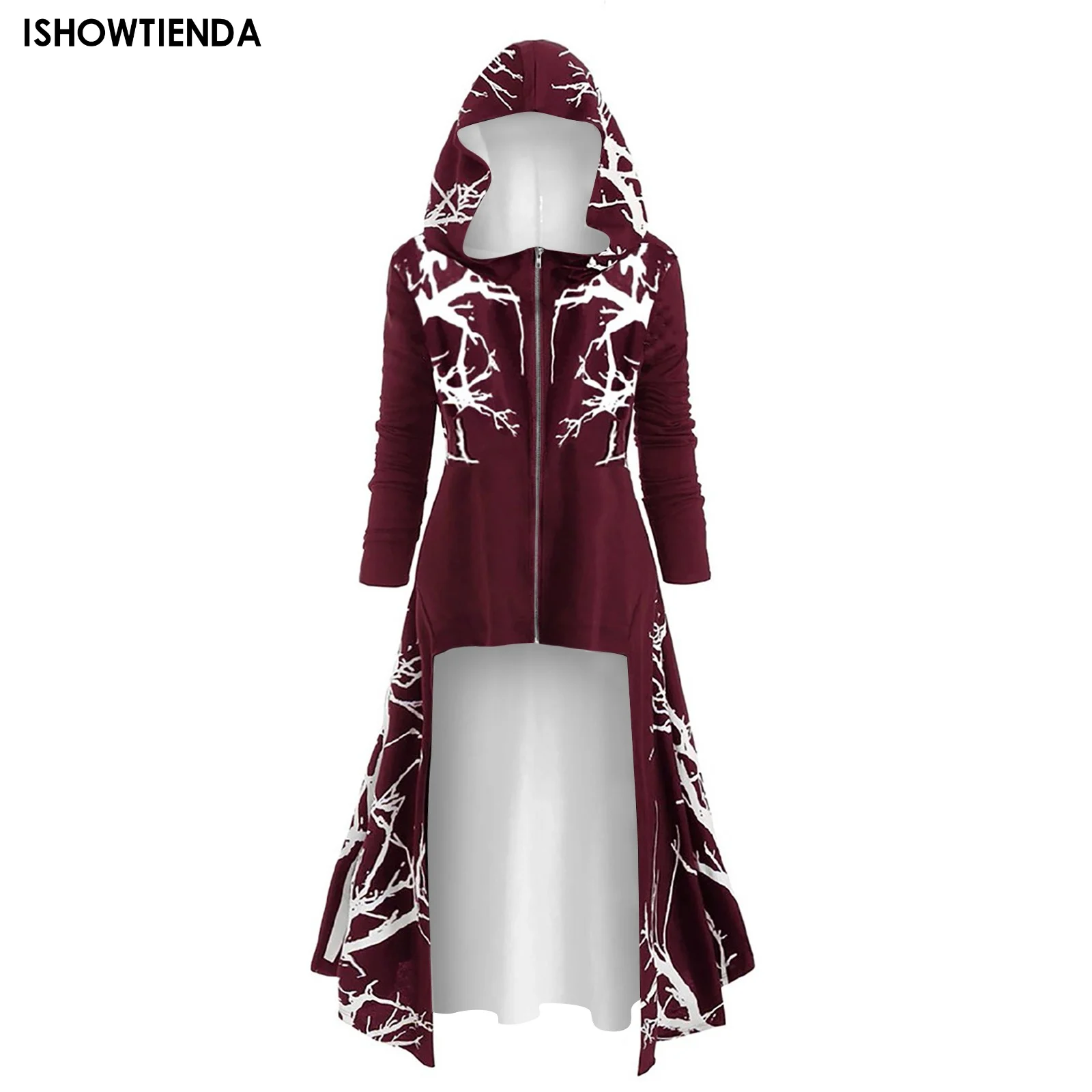 Halloween Cape Women's Dress Long Sleeve Long Hooded Retro Zipper Cape Dress Fashionable Casual Dress Vestido Ropa De Mujer
Halloween Cape Women's Dress Long Sleeve Long Hooded Retro Zipper Cape Dress Fashionable Casual Dress Vestido Ropa De Mujer
