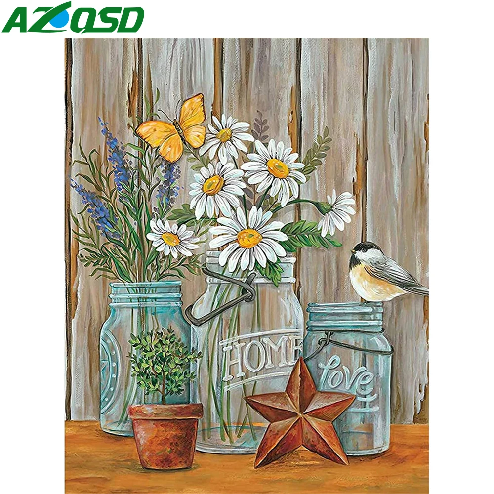 AZQSD Painting By Numbers Flower Birds Acrylic Drawing On Canvas Text Diy Crafts Handpainted Home Decor Wall Art 40x50cm Framed
AZQSD Painting By Numbers Flower Birds Acrylic Drawing On Canvas Text Diy Crafts Handpainted Home Decor Wall Art 40x50cm Framed