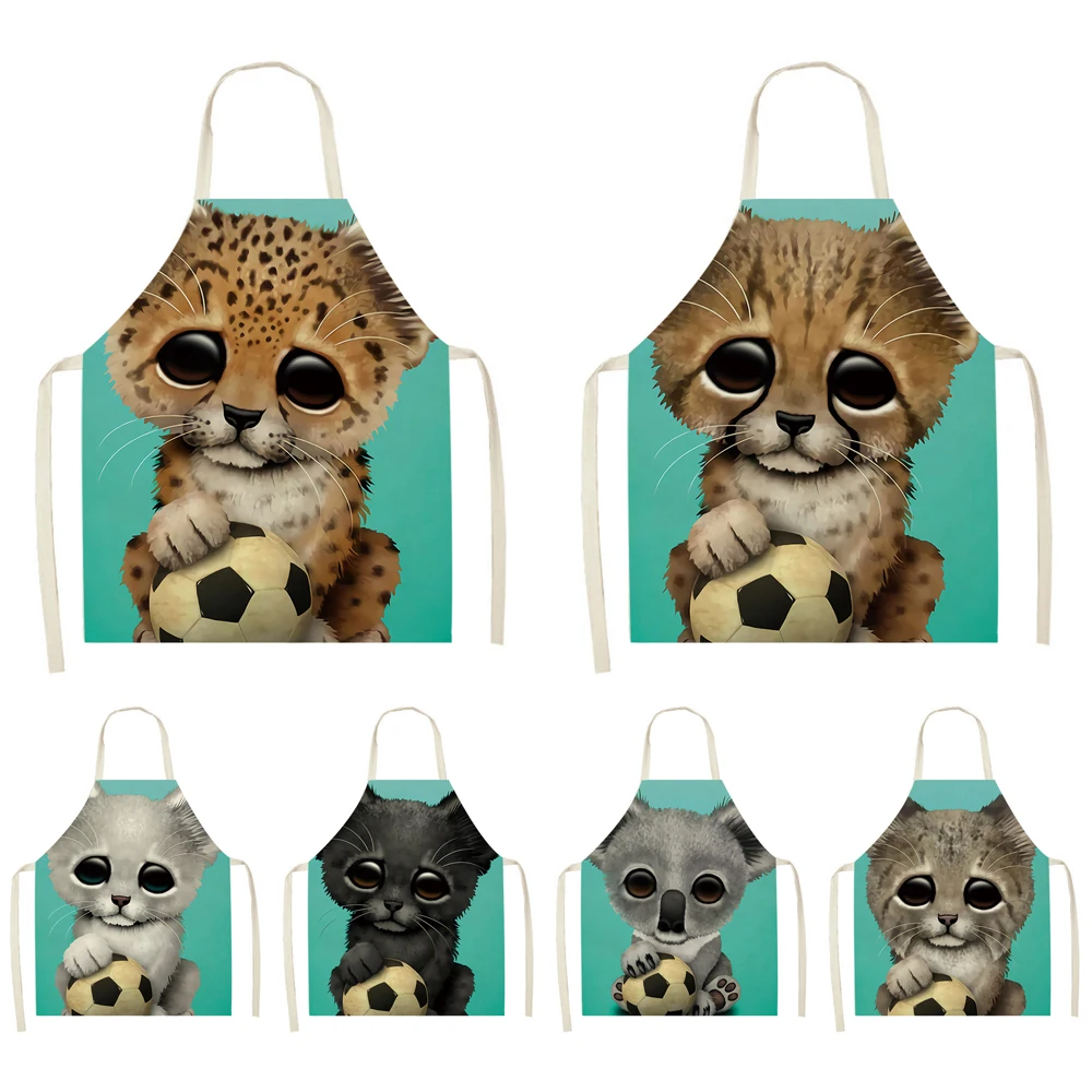 Funny Cat Playing with Ball Kitchen Aprons for Women Home Baking Cooking Accessories Cleaning Tools Sleeveless Cook Bib Delantal
Funny Cat Playing with Ball Kitchen Aprons for Women Home Baking Cooking Accessories Cleaning Tools Sleeveless Cook Bib Delantal