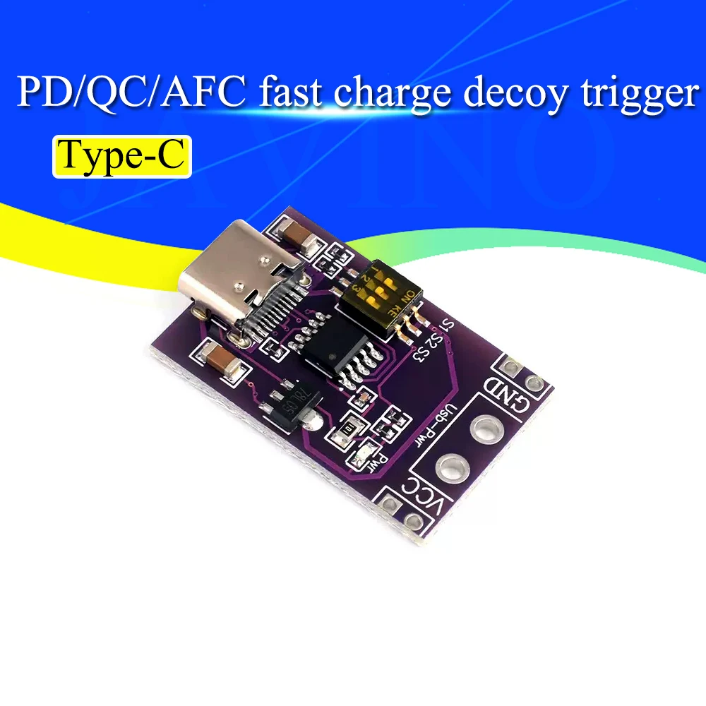 PD/QC/AFC Поддержка триггера приманки быстрой зарядки 5 В 9 В 12 В 15 В 20 В с фиксированным выходом напряжения
PD/QC/AFC Поддержка триггера приманки быстрой зарядки 5 В 9 В 12 В 15 В 20 В с фиксированным выходом напряжения