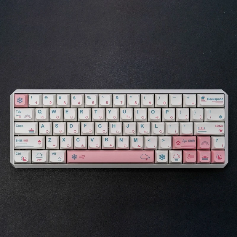 132 Keys Customized Weather Theme Key Cap PBT Dye Subbed Keycap XDA Profile Key Cover for Mechanical Keyboard GK61 SK61
132 Keys Customized Weather Theme Key Cap PBT Dye Subbed Keycap XDA Profile Key Cover for Mechanical Keyboard GK61 SK61