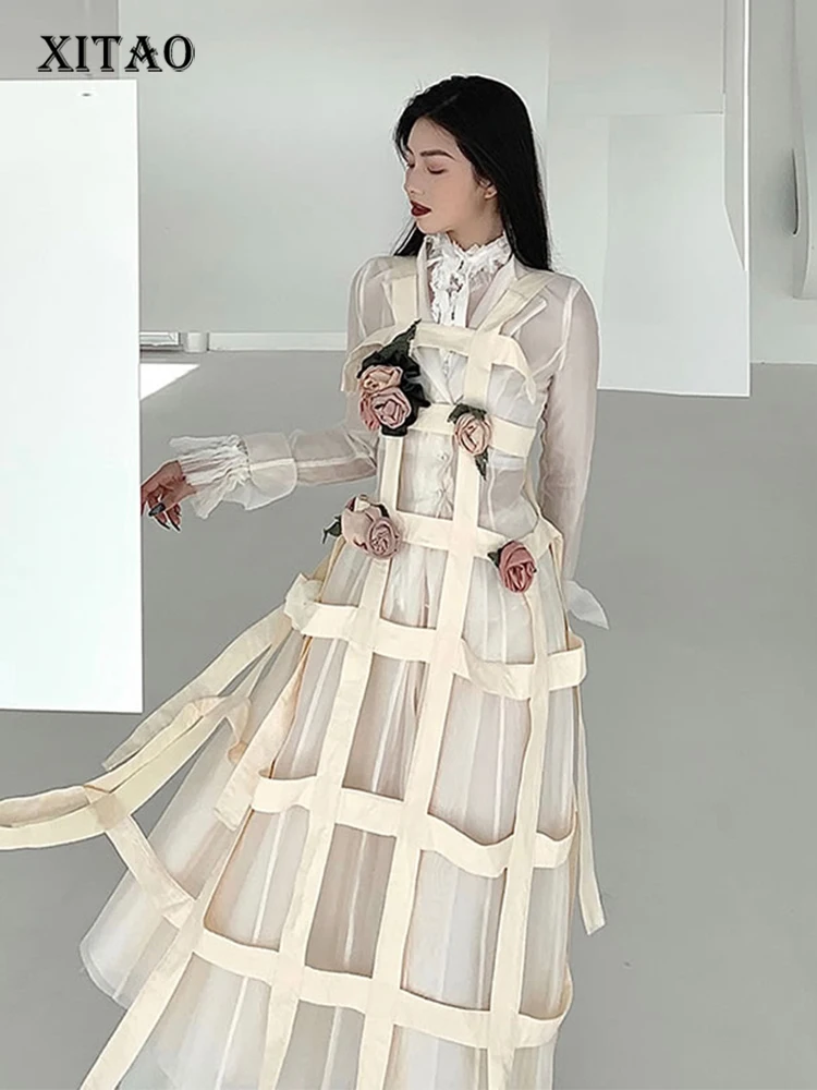 XITAO Hand Made Hollow Out Dress Three-dimensional Flowers Splicing Decoration Fashion Personality Trendy New Women GWJ3019
XITAO Hand Made Hollow Out Dress Three-dimensional Flowers Splicing Decoration Fashion Personality Trendy New Women GWJ3019