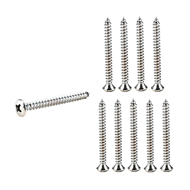 10 Pieces Guitar Screw Electric Guitar Bridge Mounting Screws, Neck Plate Installing Screws, Nickle 448D
10 Pieces Guitar Screw Electric Guitar Bridge Mounting Screws, Neck Plate Installing Screws, Nickle 448D