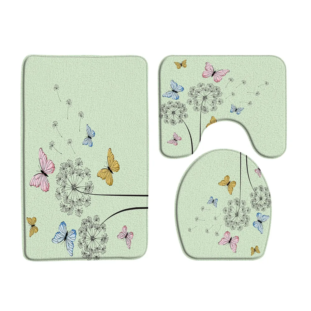 Butterfly Dandelion Bath Mats Set Creative Flower Modern Simple Printing Flannel Door Rug Bathroom Decor Non-Slip Toilet Lid Mat
Butterfly Dandelion Bath Mats Set Creative Flower Modern Simple Printing Flannel Door Rug Bathroom Decor Non-Slip Toilet Lid Mat