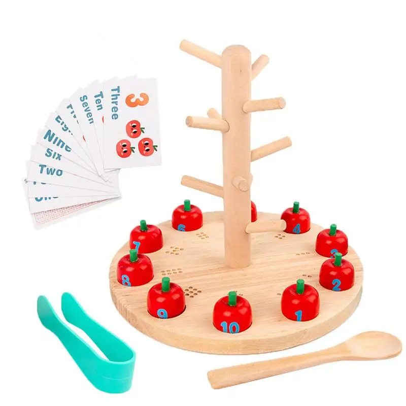 Montessori Puzzle Math Wooden Fruit Tree Toy Children Fun Picking Apples Game Math Early Childhood Cognitive Parent-child
Montessori Puzzle Math Wooden Fruit Tree Toy Children Fun Picking Apples Game Math Early Childhood Cognitive Parent-child