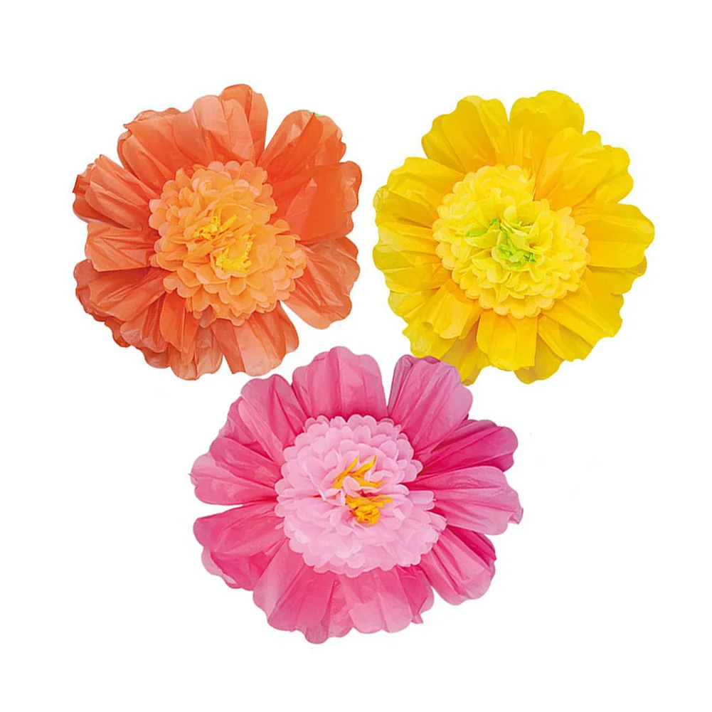 3Pcs Crepe Paper Flower DIY 3D Paper Flower Heads Kindergarten Background Wall Decoration Wedding Birthday Party Supplies 60CM
3Pcs Crepe Paper Flower DIY 3D Paper Flower Heads Kindergarten Background Wall Decoration Wedding Birthday Party Supplies 60CM