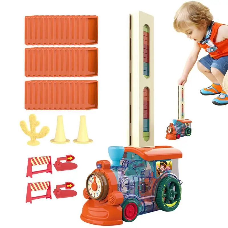 Dominoes Train Automatic Domino Brick Laying Toy Train STEM Learning Early Educational Building And Stacking Toy With Sound And
Dominoes Train Automatic Domino Brick Laying Toy Train STEM Learning Early Educational Building And Stacking Toy With Sound And