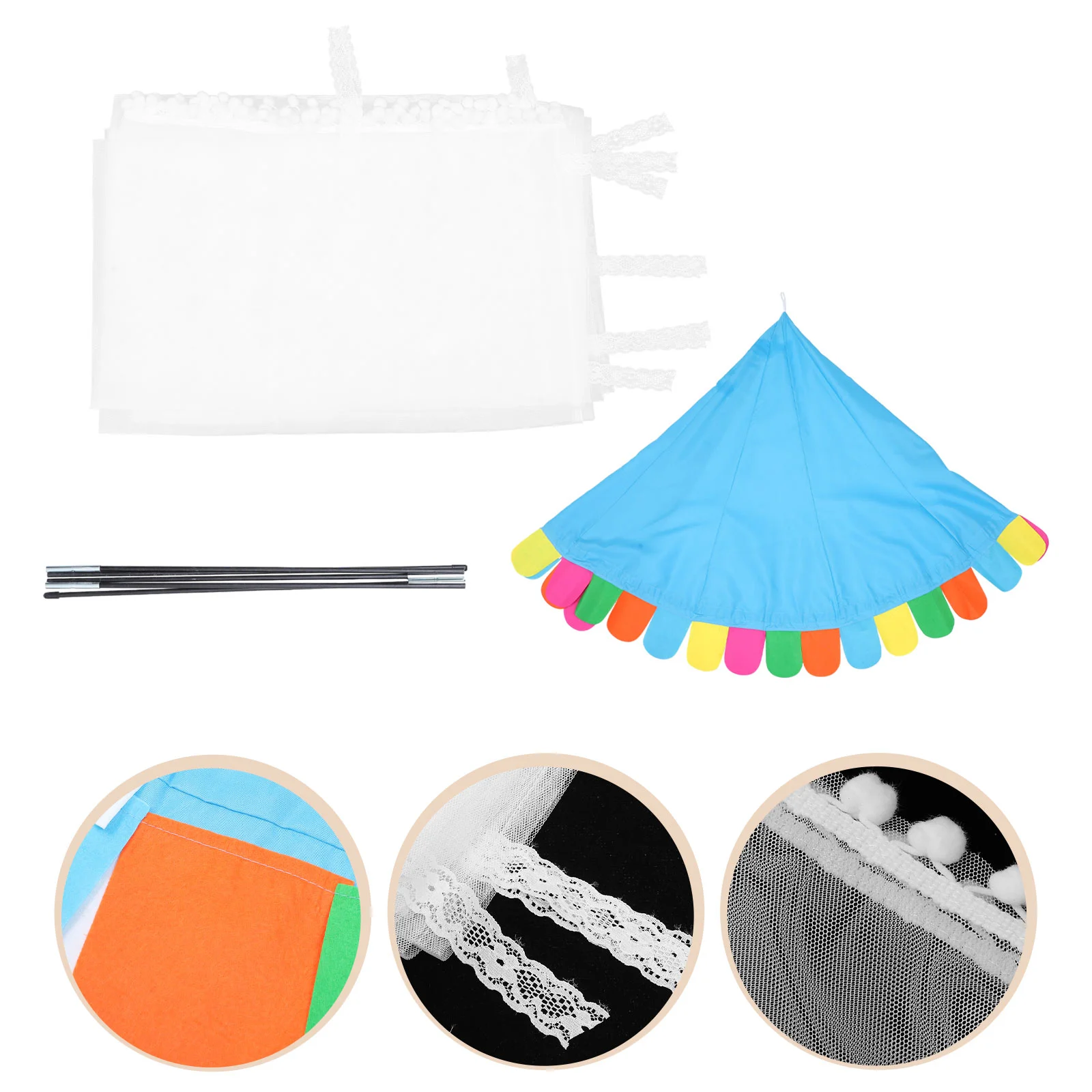 Child Tent Indoor Toddler Play Half-Round Dome Net Kids Tents Bed Curtain Canopy
Child Tent Indoor Toddler Play Half-Round Dome Net Kids Tents Bed Curtain Canopy