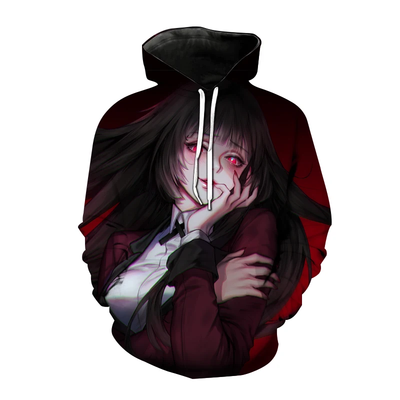 Толстовка с капюшоном и 3D-принтом аниме Kakegurui, Повседневная модная Толстовка большого размера для мужчин и женщин, Модный пуловер в стиле Ха...
Толстовка с капюшоном и 3D-принтом аниме Kakegurui, Повседневная модная Толстовка большого размера для мужчин и женщин, Модный пуловер в стиле Ха...