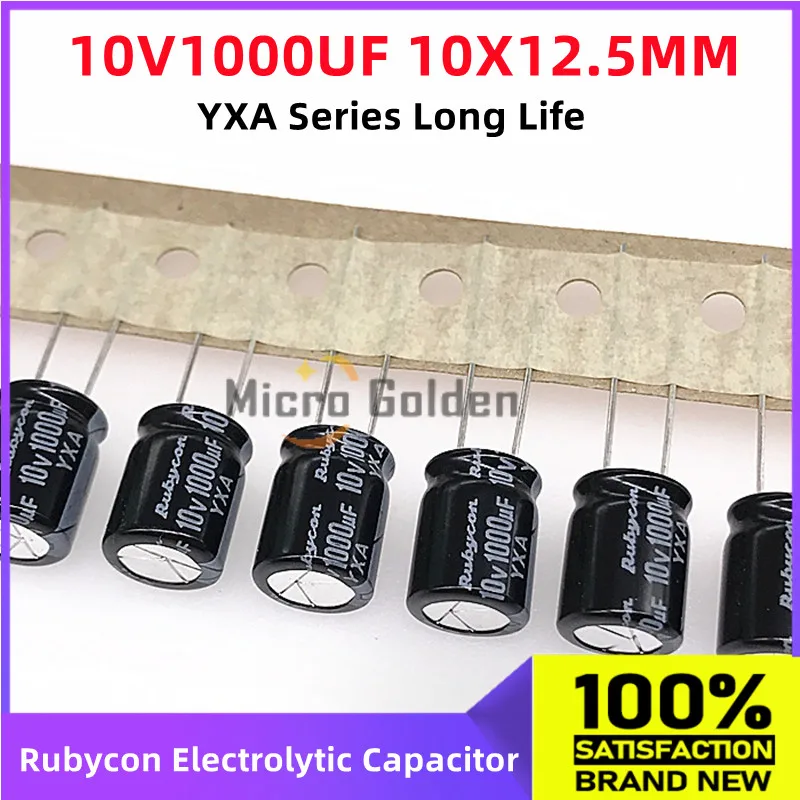 (10pcs) Rubycon Imported Electrolytic Capacitor 10V1000UF 10X12.5MM Japanese Ruby YXA Long Life Capacitance 1000UF 10V
(10pcs) Rubycon Imported Electrolytic Capacitor 10V1000UF 10X12.5MM Japanese Ruby YXA Long Life Capacitance 1000UF 10V