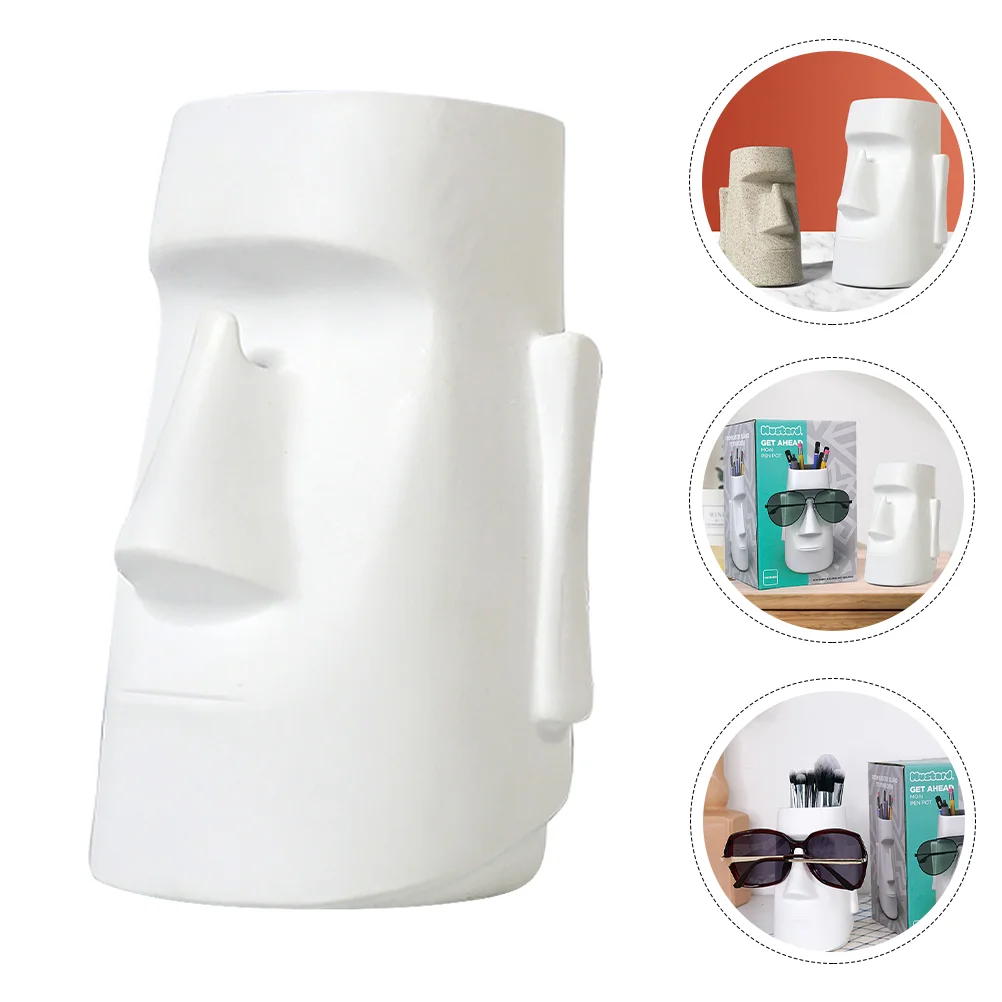 Holder Pen Moaistatue Container Brush Storage Easter Makeup Island Garden Stand Pot Head Spectacles Figurine Shelf Stationery
Holder Pen Moaistatue Container Brush Storage Easter Makeup Island Garden Stand Pot Head Spectacles Figurine Shelf Stationery