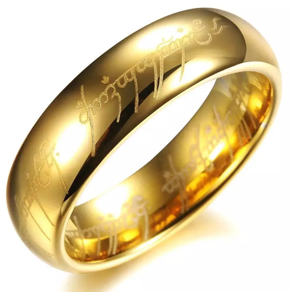 Fashion 3D Carving Lord of The Ring Men Women Luxury Titanium Steel Ring New Letter Plating Couple Rings Jewelry Accessories
Fashion 3D Carving Lord of The Ring Men Women Luxury Titanium Steel Ring New Letter Plating Couple Rings Jewelry Accessories