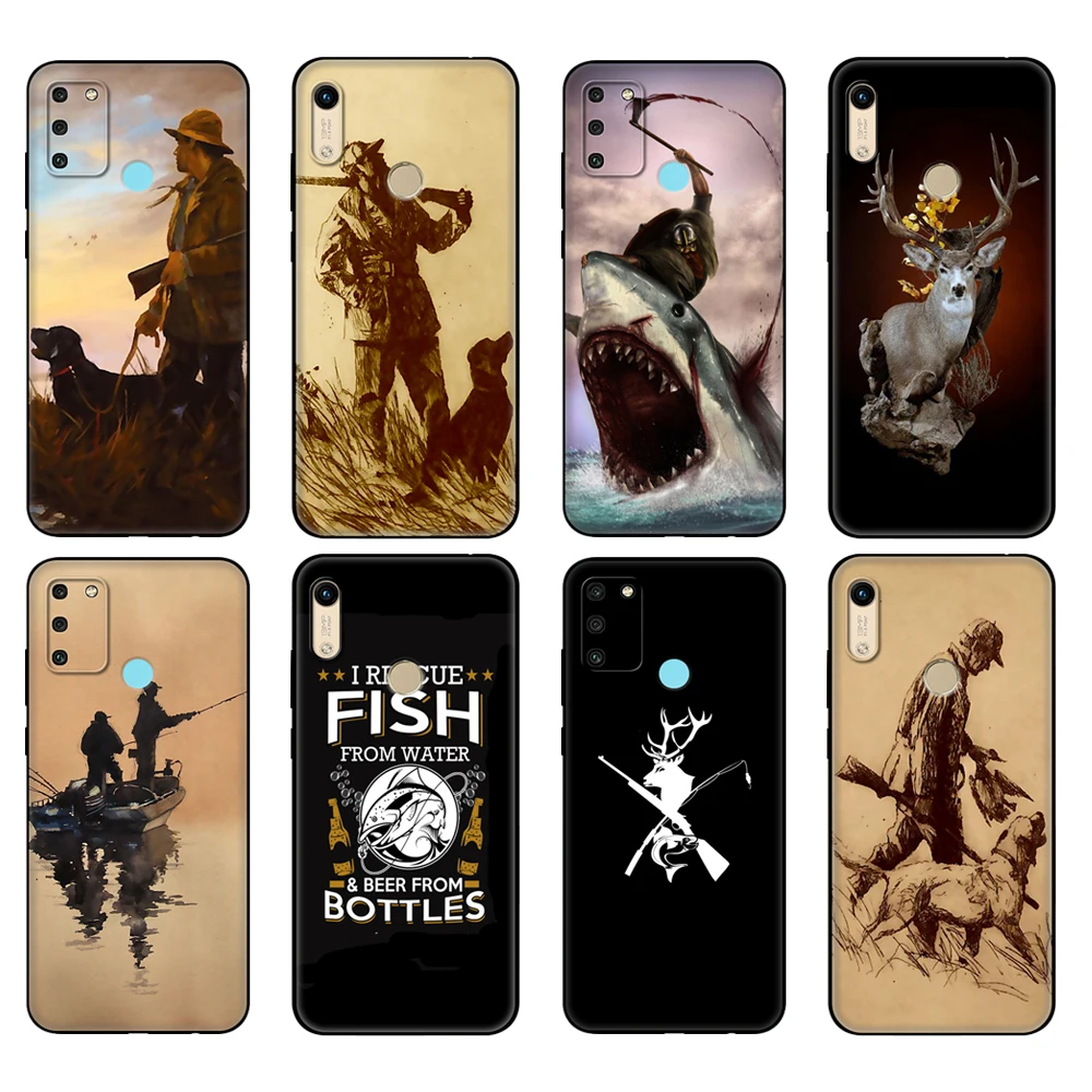 Черный чехол из ТПУ для Honor 8a Prime 8s 9 10X Lite 9A 9C 9X Premium Pro 9S, чехол для охоты, рыбалки и других животных 
Черный чехол из ТПУ для Honor 8a Prime 8s 9 10X Lite 9A 9C 9X Premium Pro 9S, чехол для охоты, рыбалки и других животных