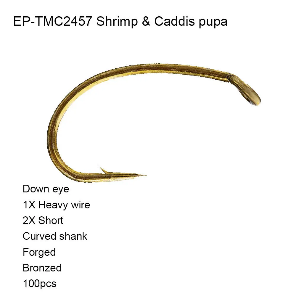 Eupheng 100pcs EP-TMC-2457 креветки Caddis Pupa Down Eye кованые рыболовные крючки для ловли нахлыстом
Eupheng 100pcs EP-TMC-2457 креветки Caddis Pupa Down Eye кованые рыболовные крючки для ловли нахлыстом
