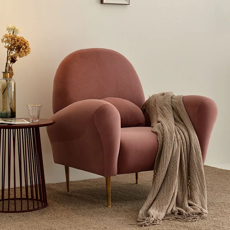 Nordic Lounge Sofa Chair Designer Bedroom Salon Relax Adults Modern Luxury Single Armchair Fabric Fauteuil Living Room Furniture
Nordic Lounge Sofa Chair Designer Bedroom Salon Relax Adults Modern Luxury Single Armchair Fabric Fauteuil Living Room Furniture